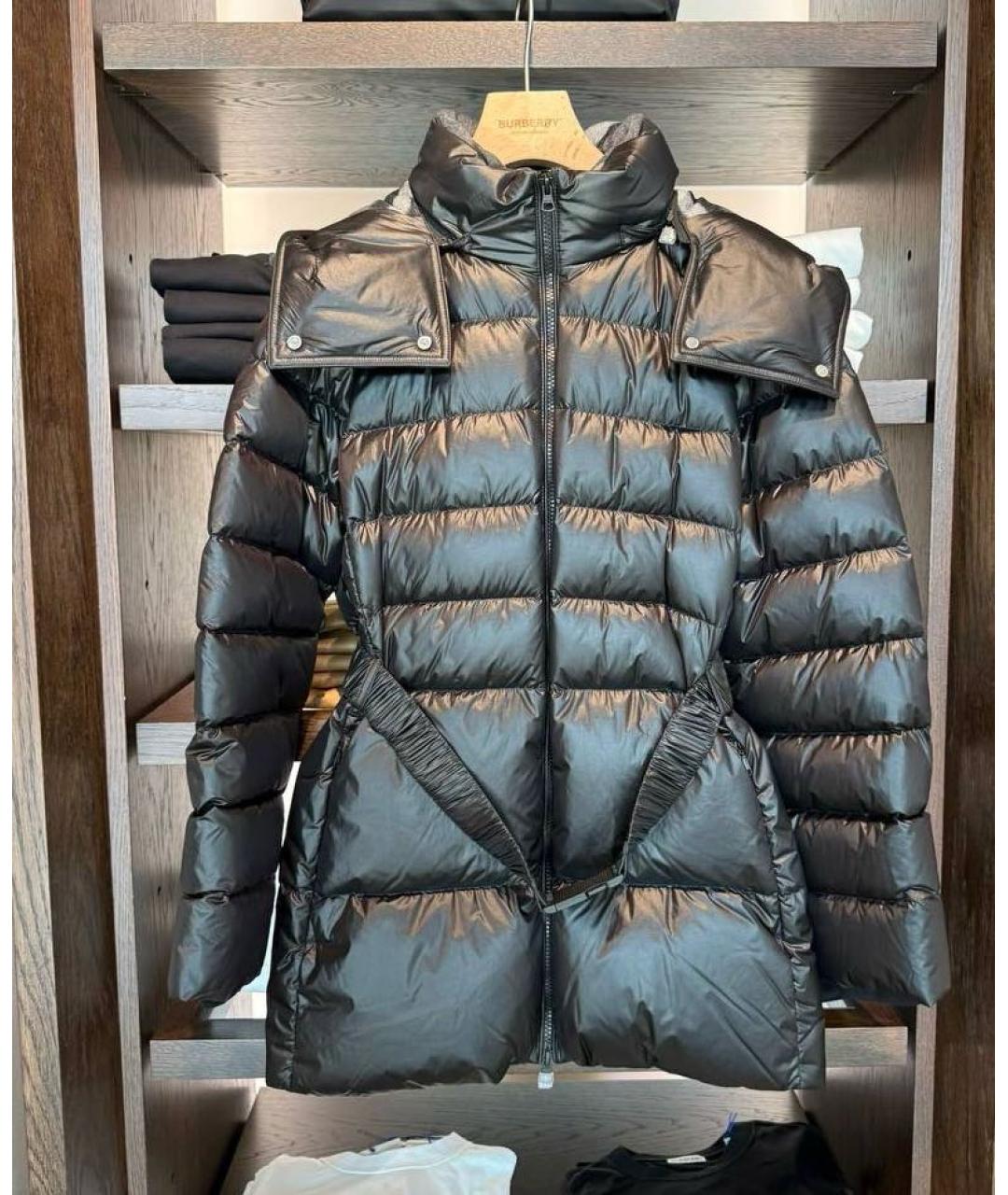 BURBERRY Черный пуховик, фото 6