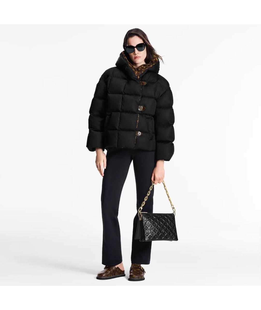 LOUIS VUITTON Черный пуховик, фото 3