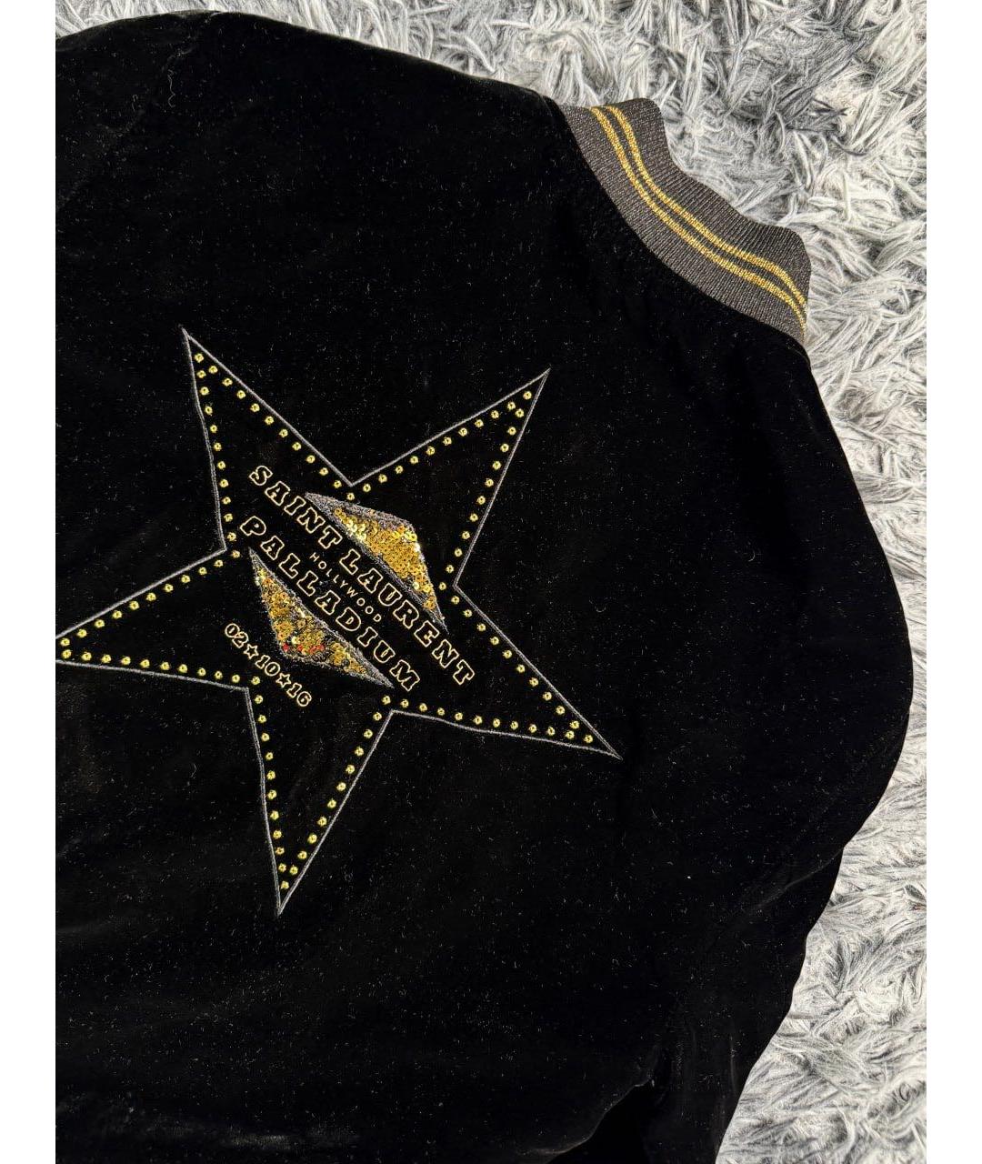 SAINT LAURENT Черная хлопковая куртка, фото 4