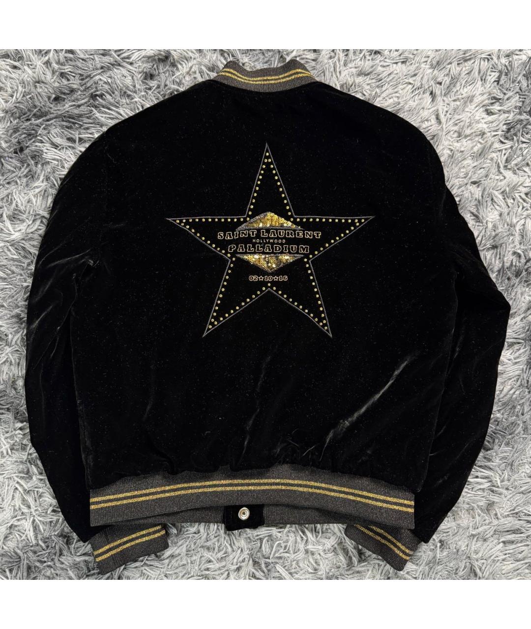SAINT LAURENT Черная хлопковая куртка, фото 2