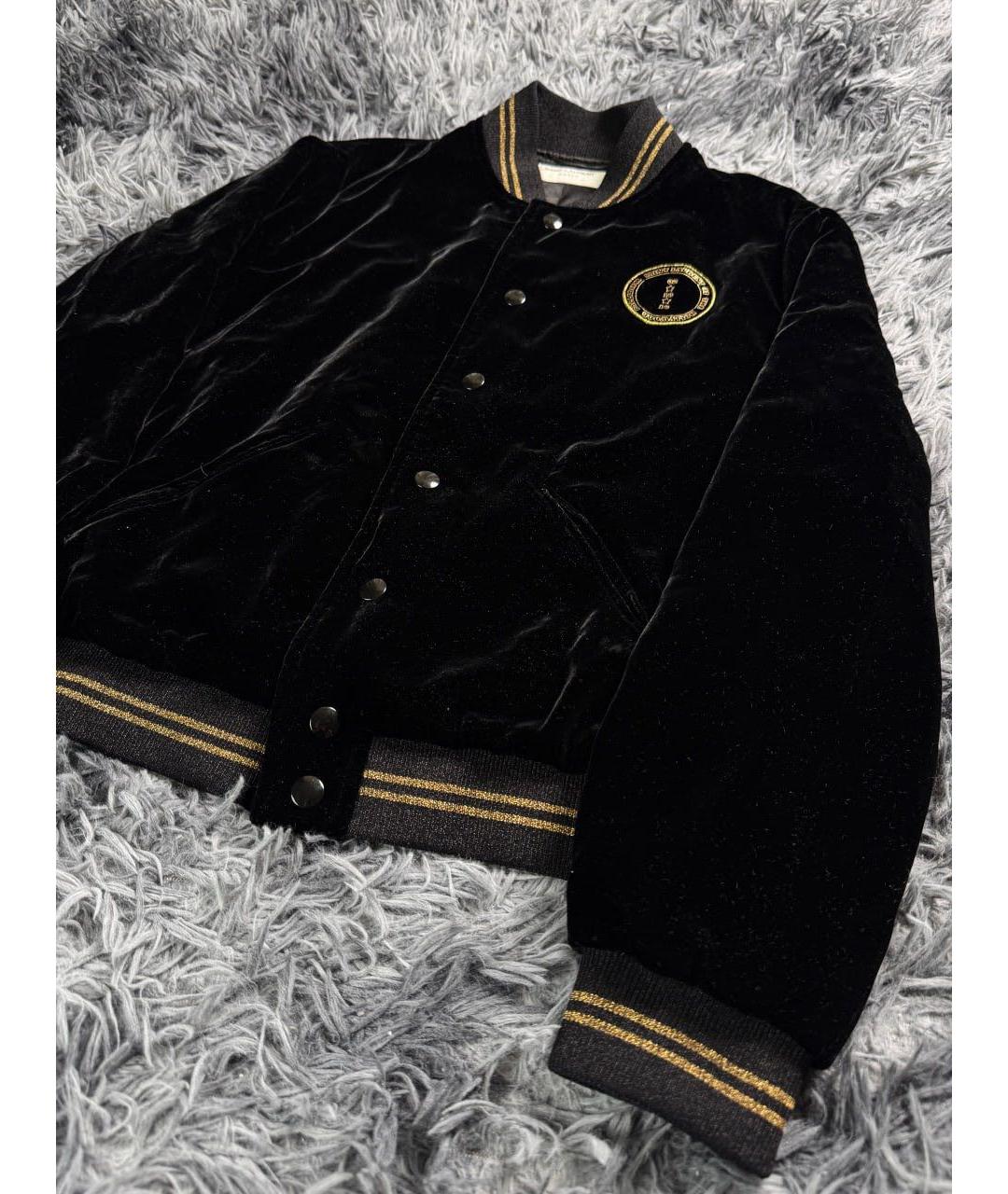 SAINT LAURENT Черная хлопковая куртка, фото 7