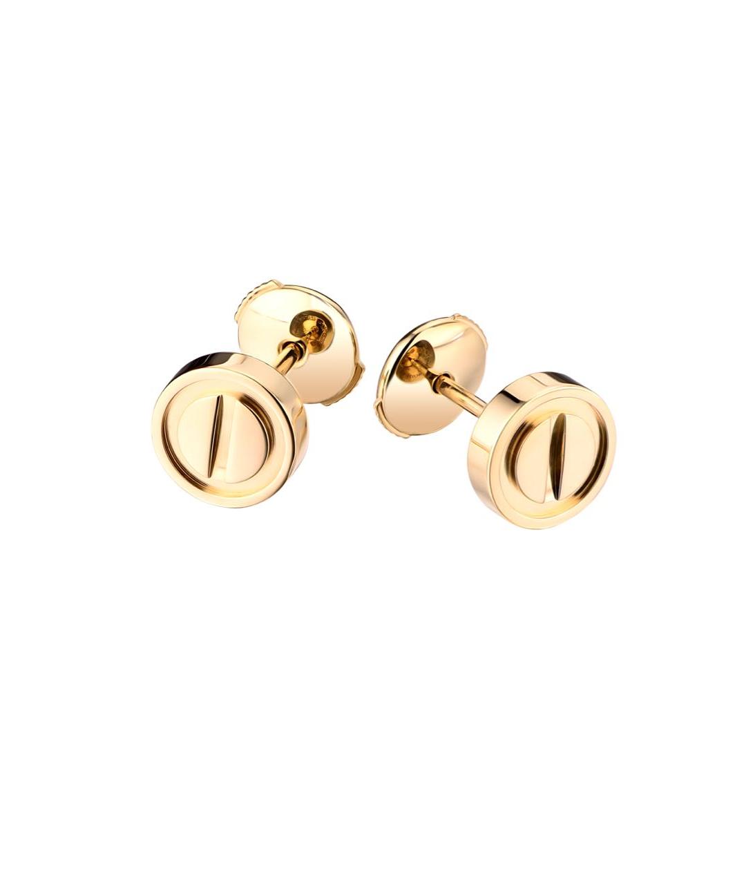 CARTIER Золотые серьги из желтого золота, фото 4