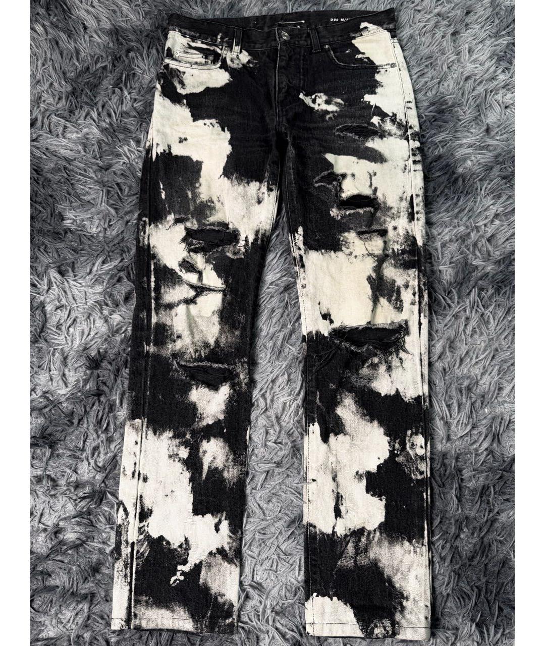 SAINT LAURENT Белые хлопковые джинсы скинни, фото 9