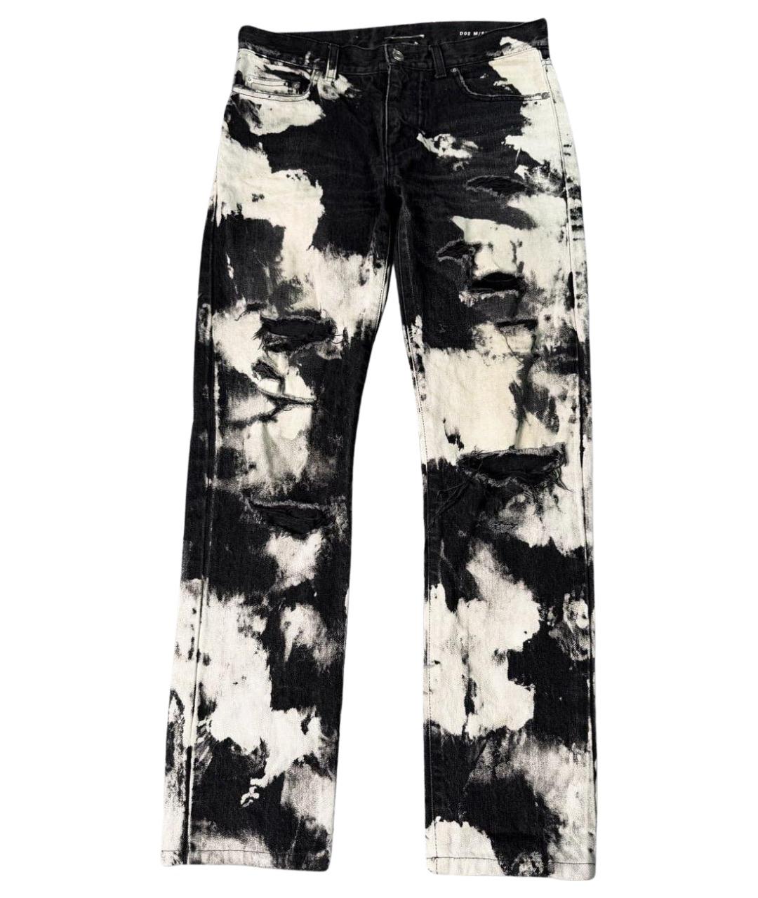 SAINT LAURENT Белые хлопковые джинсы скинни, фото 1