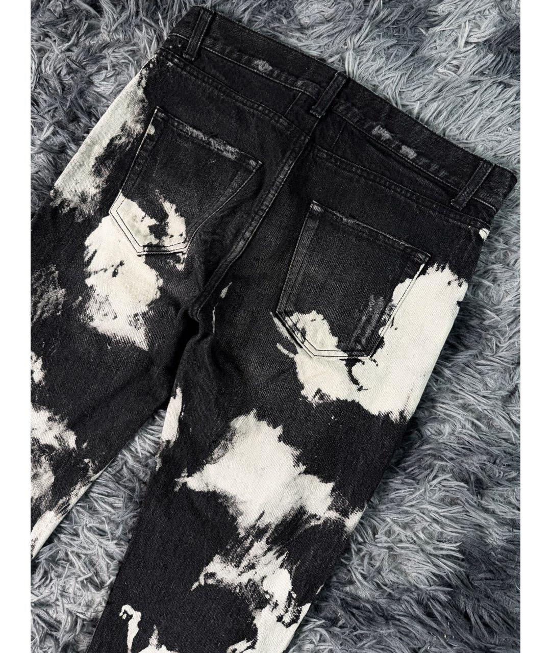 SAINT LAURENT Белые хлопковые джинсы скинни, фото 3