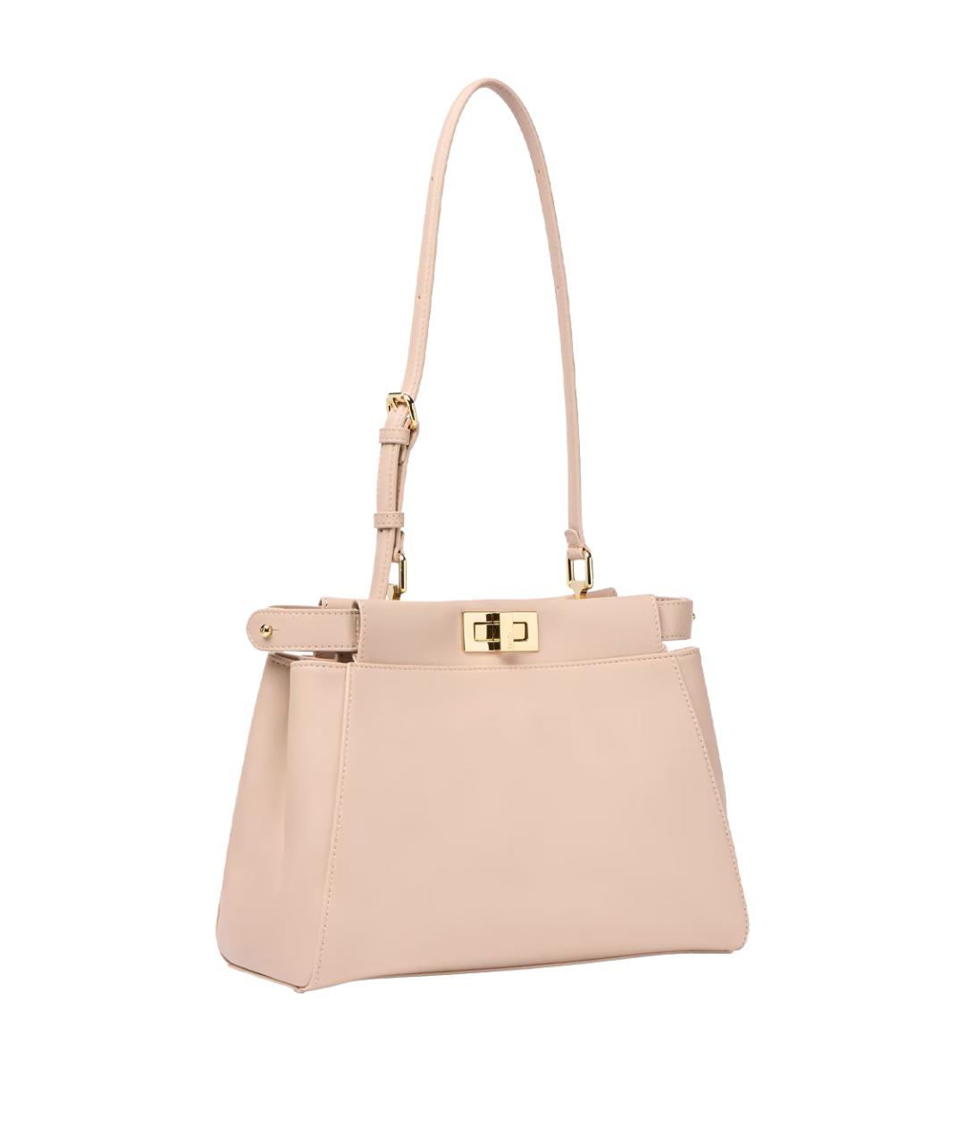 FENDI Розовая кожаная сумка тоут, фото 2