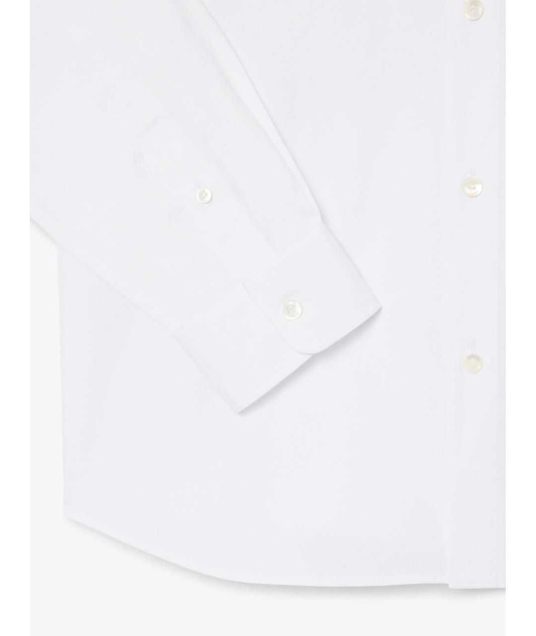 LACOSTE Белая хлопковая классическая рубашка, фото 6