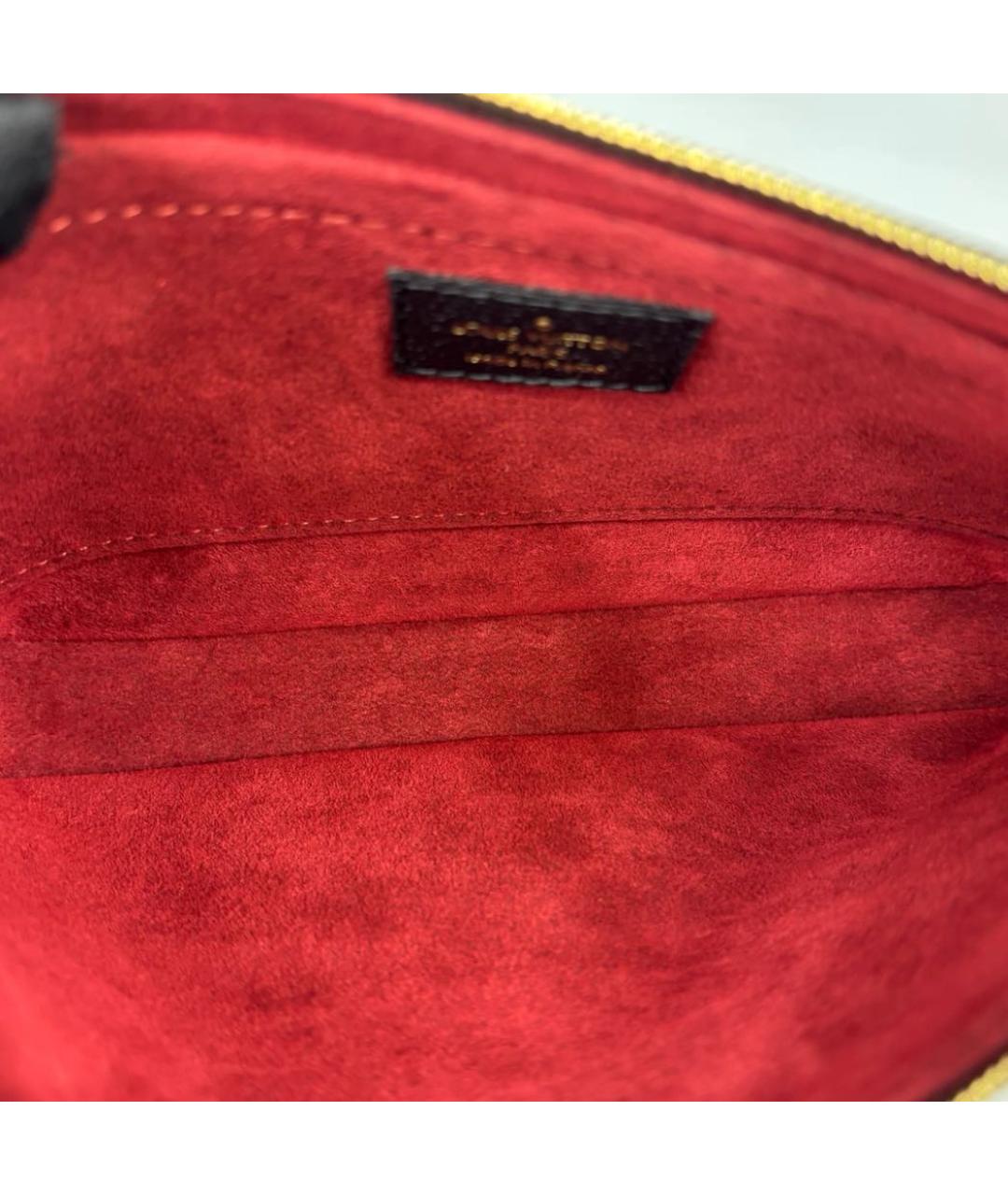 LOUIS VUITTON Черная кожаная сумка через плечо, фото 8