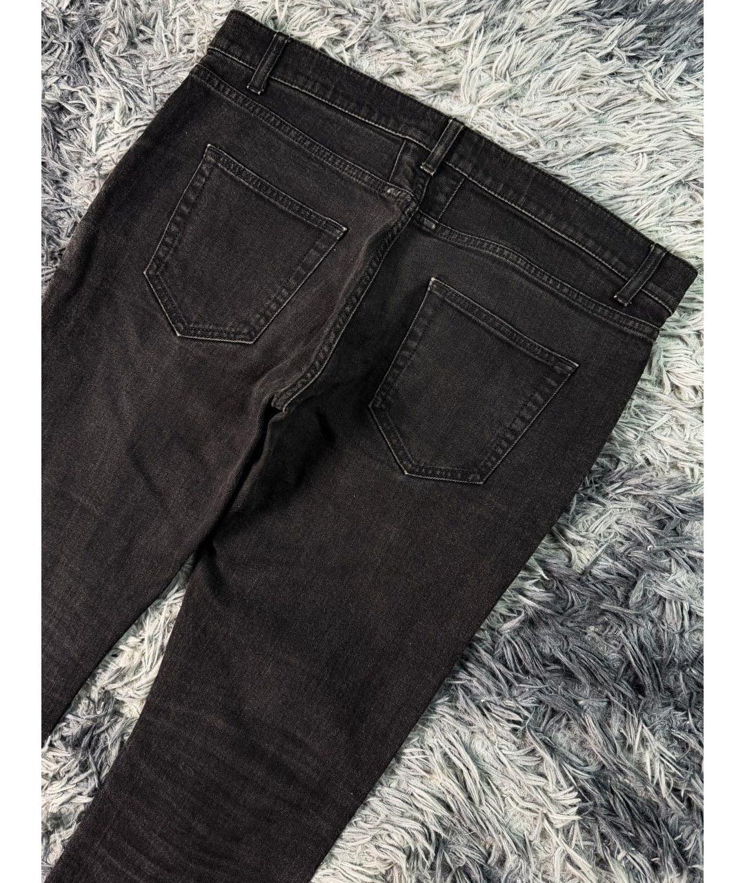 SAINT LAURENT Черные хлопковые джинсы скинни, фото 3