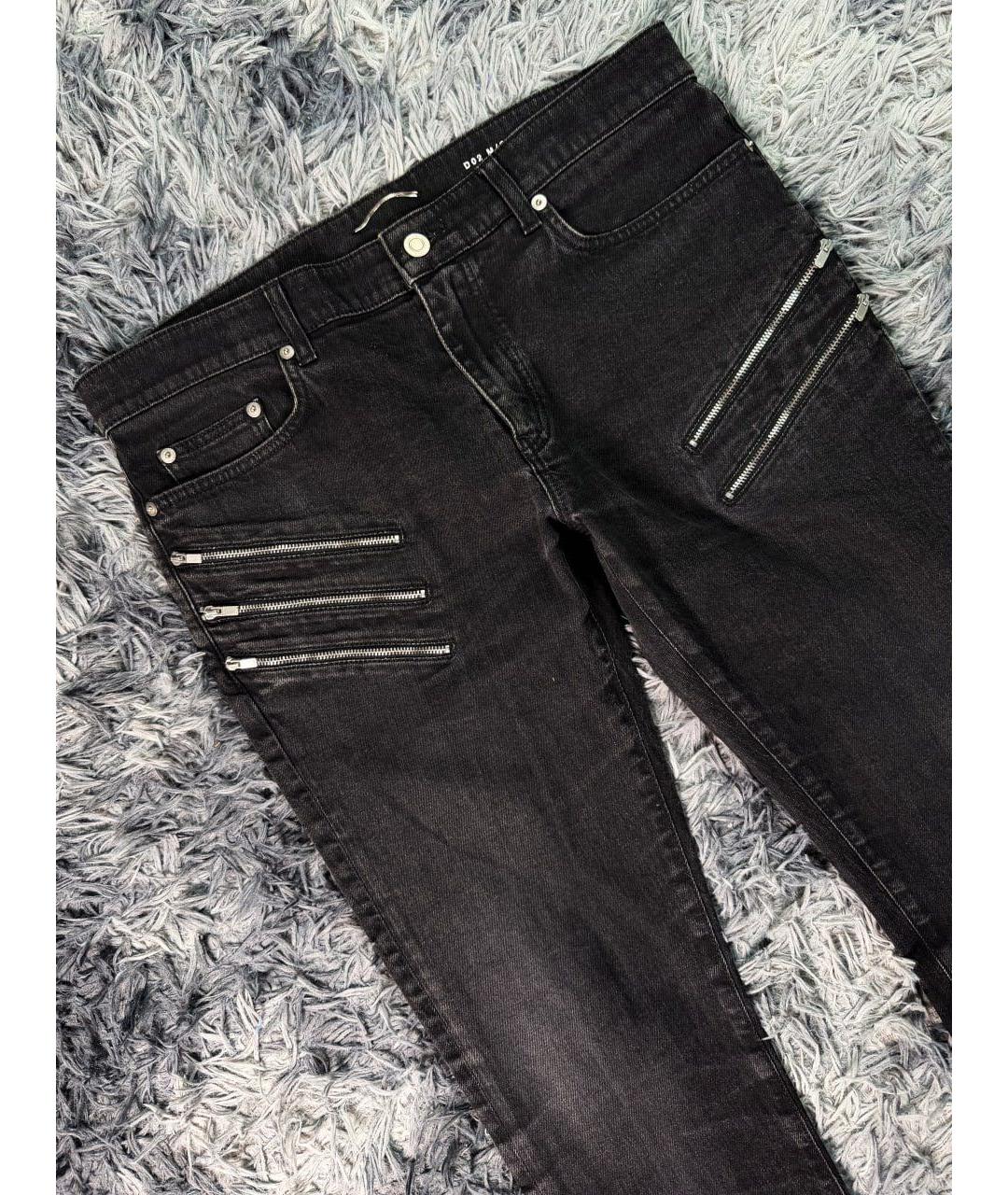 SAINT LAURENT Черные хлопковые джинсы скинни, фото 4