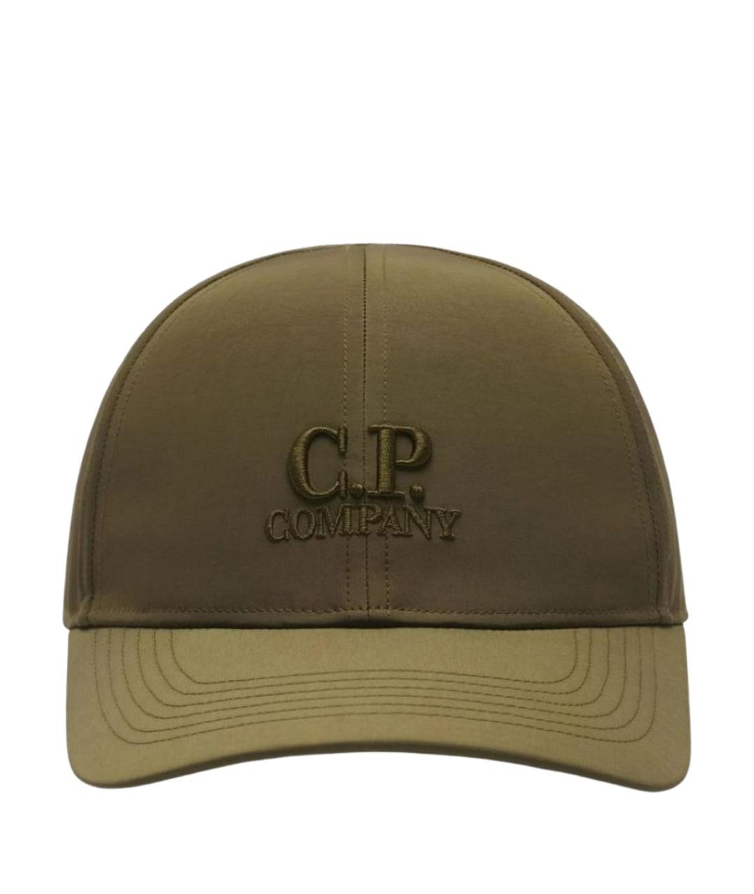 CP COMPANY Зеленая синтетическая кепка/бейсболка, фото 1