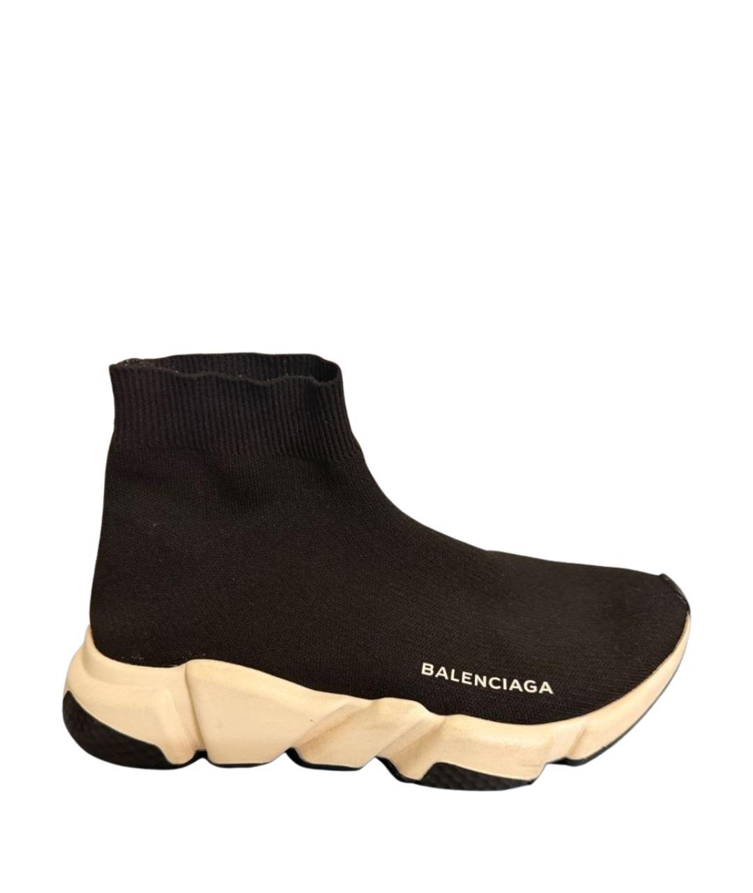 BALENCIAGA Черные текстильные кроссовки, фото 1