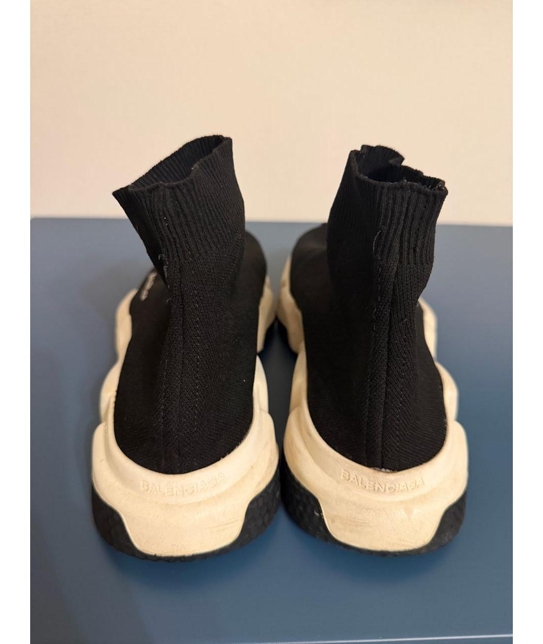 BALENCIAGA Черные текстильные кроссовки, фото 4