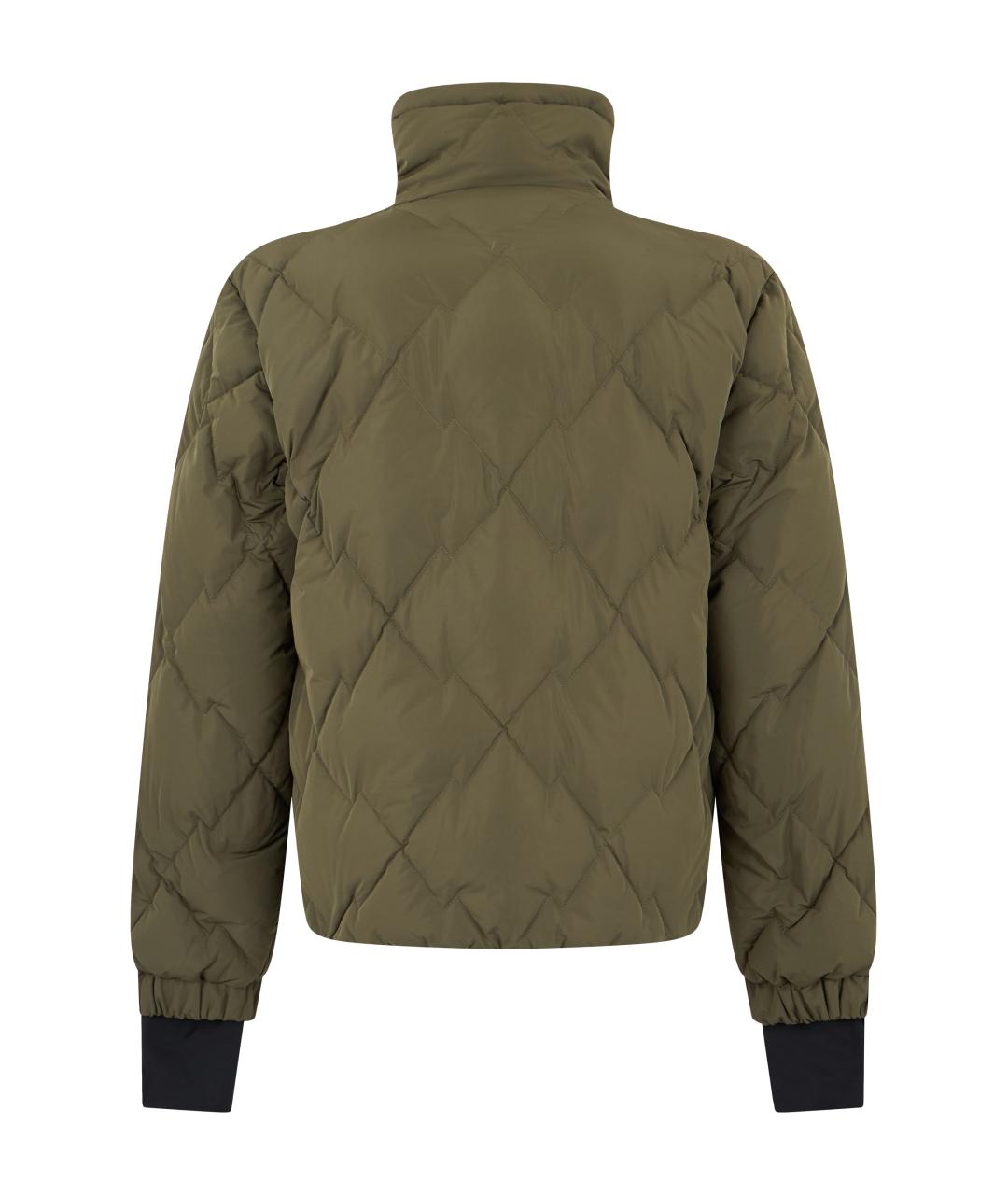 MONCLER GRENOBLE Зеленая синтетическая куртка, фото 2