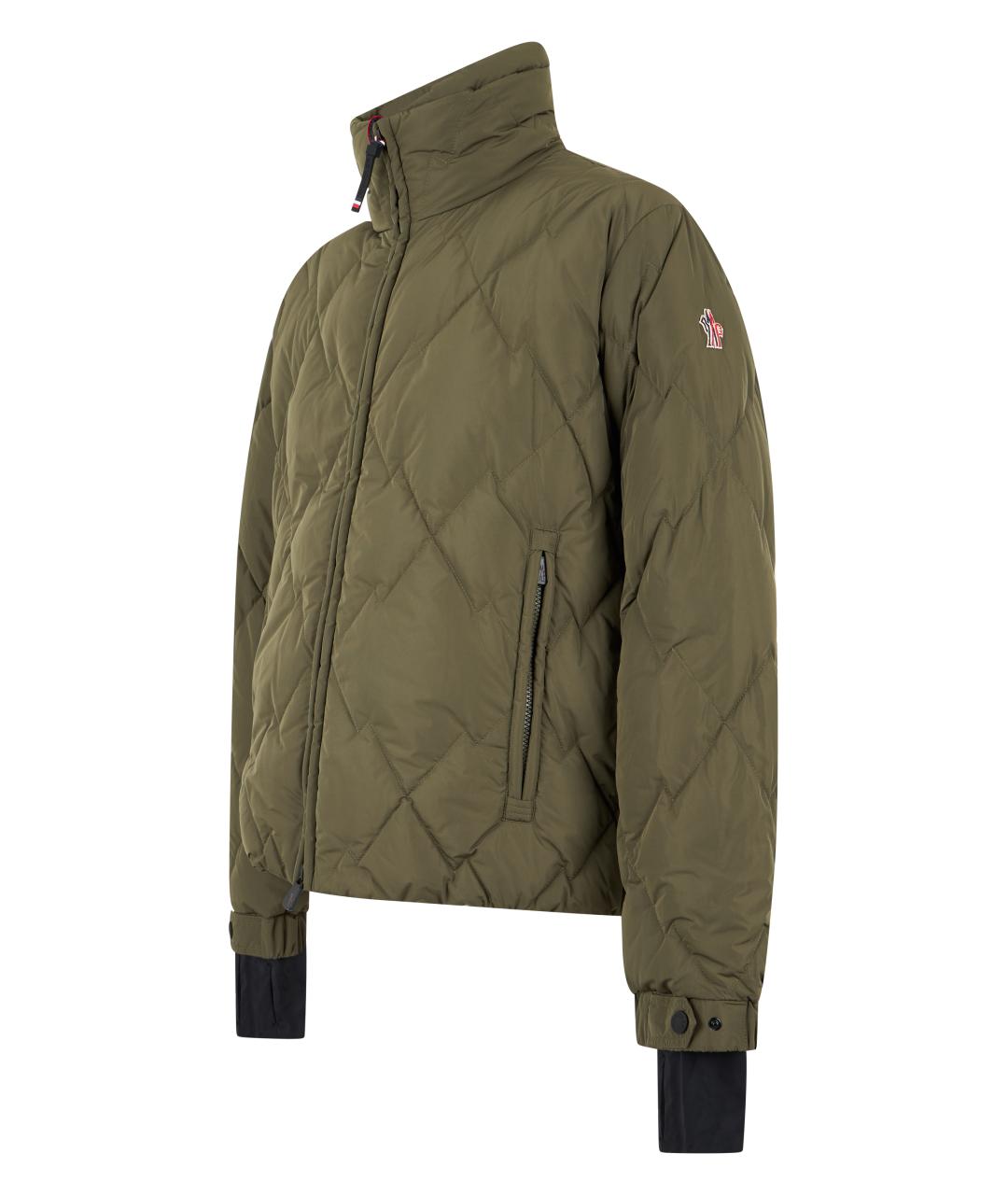 MONCLER GRENOBLE Зеленая синтетическая куртка, фото 3