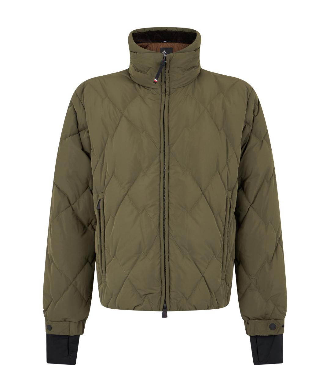 MONCLER GRENOBLE Зеленая синтетическая куртка, фото 4