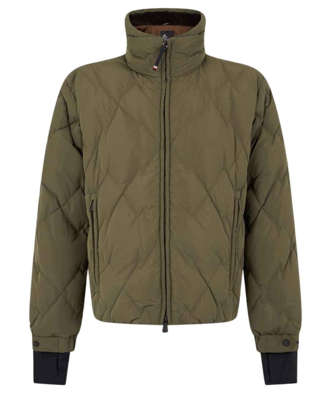 MONCLER GRENOBLE Зеленая синтетическая куртка, фото 1