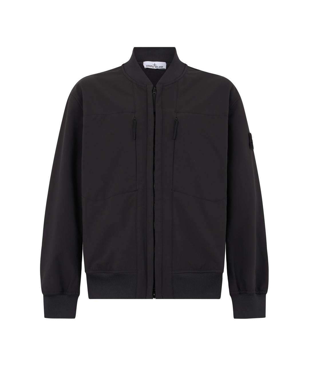 STONE ISLAND Черная полиэстеровая куртка, фото 1