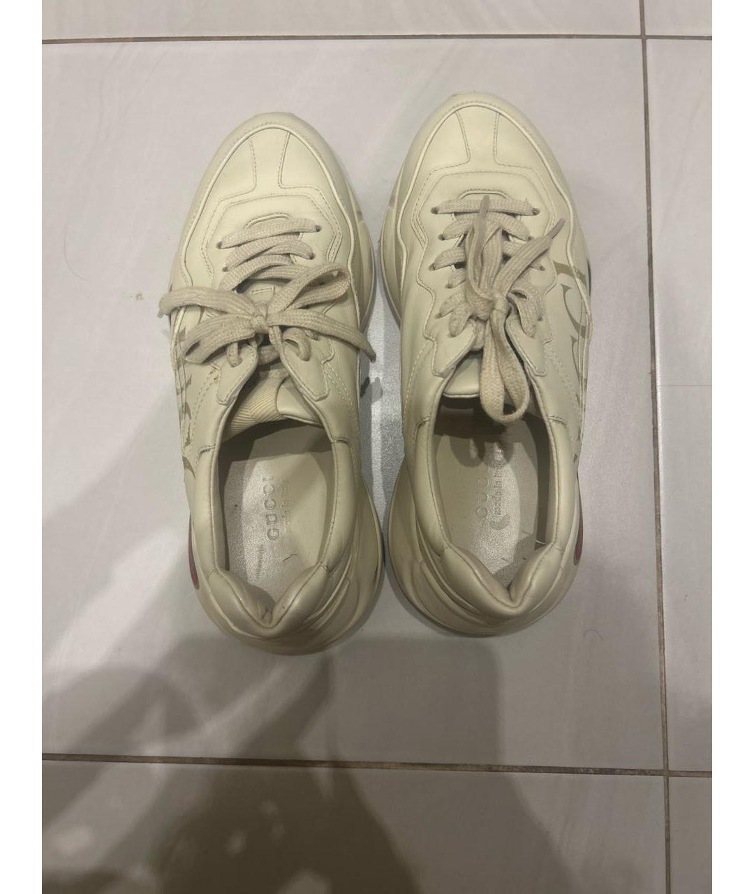 GUCCI Бежевые кроссовки, фото 3