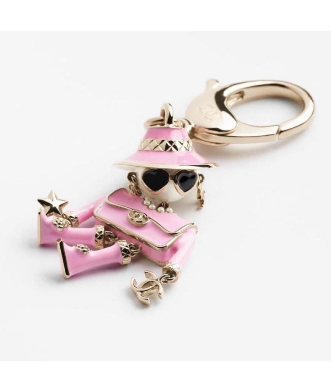 CHANEL Розовый брелок, фото 2