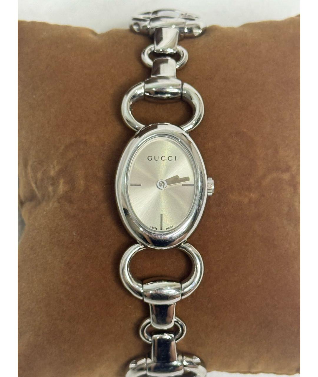 GUCCI Серебряные серебряные часы, фото 8