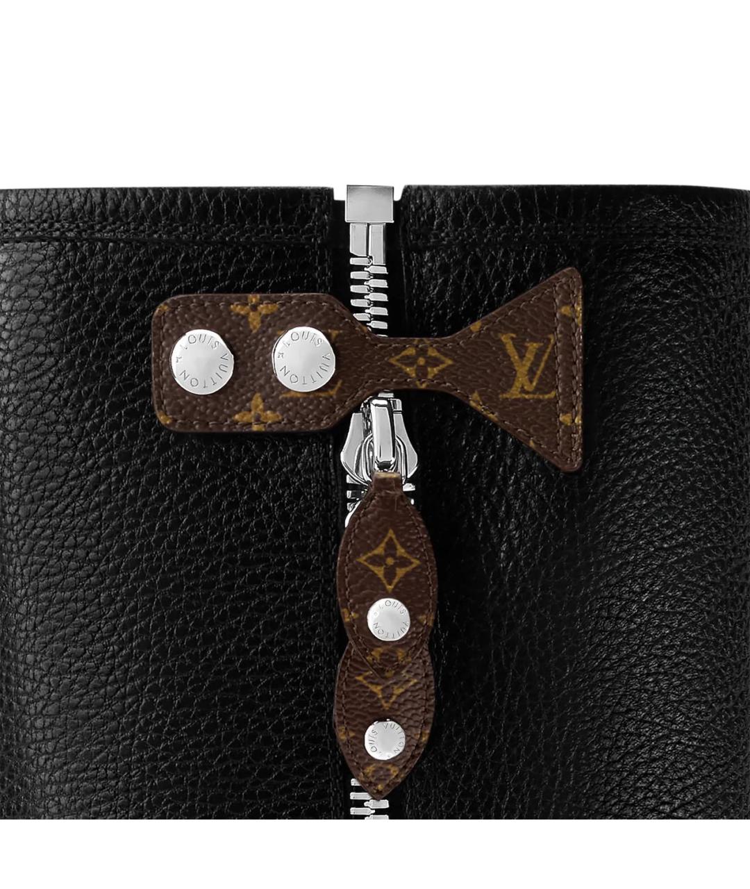 LOUIS VUITTON Черные кожаные сапоги, фото 3
