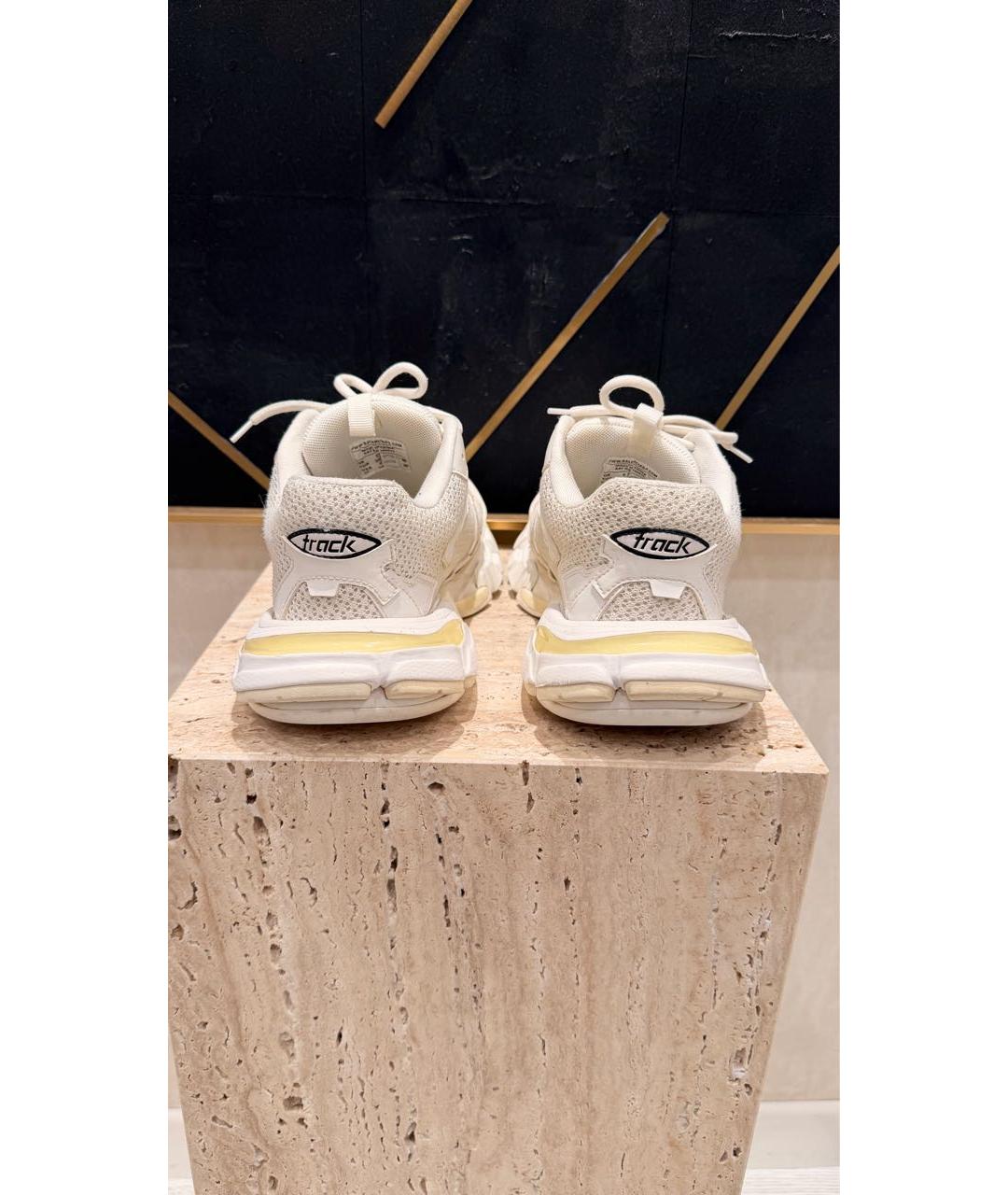 BALENCIAGA Белые текстильные кроссовки, фото 4