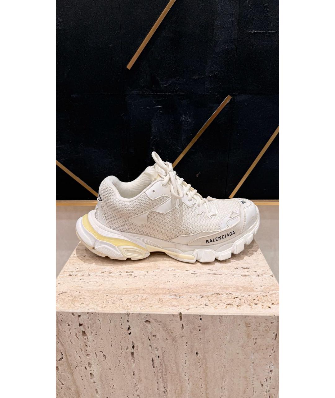 BALENCIAGA Белые текстильные кроссовки, фото 5