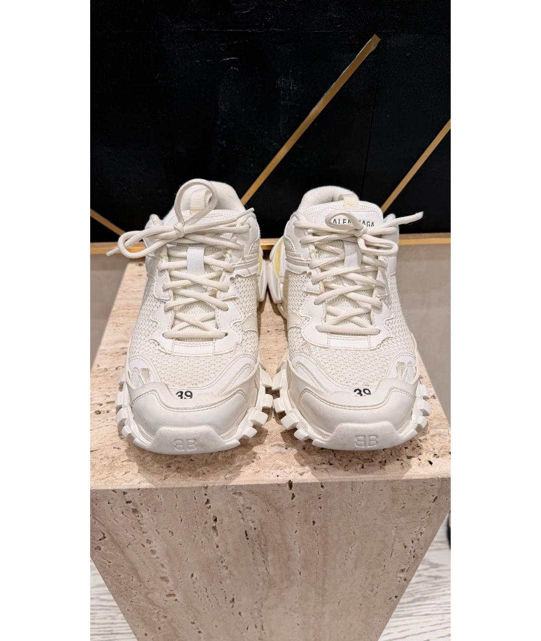 BALENCIAGA Белые текстильные кроссовки, фото 2