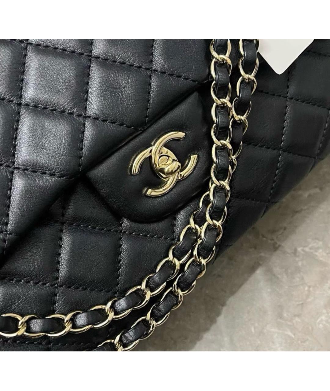 CHANEL Черная кожаная сумка через плечо, фото 3