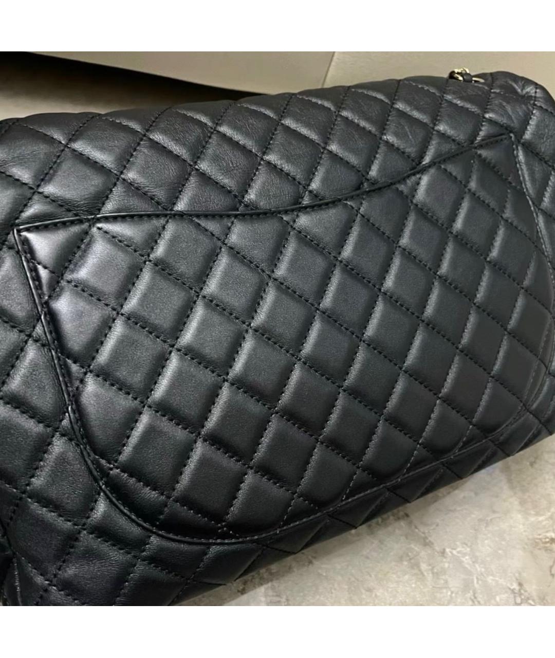 CHANEL Черная кожаная сумка через плечо, фото 4