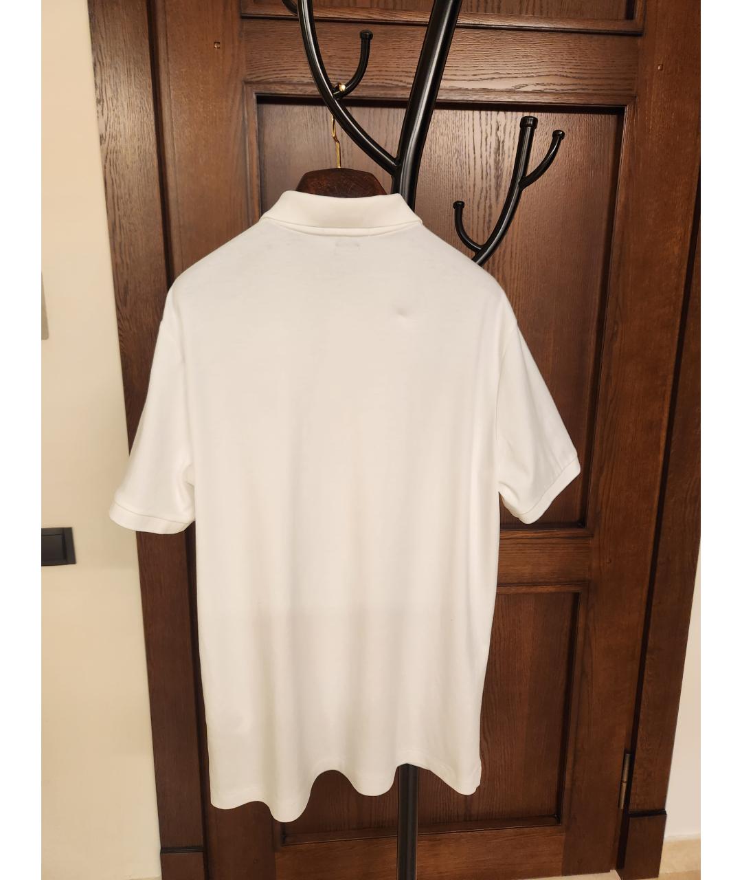 POLO RALPH LAUREN Белое хлопковое поло с коротким рукавом, фото 2