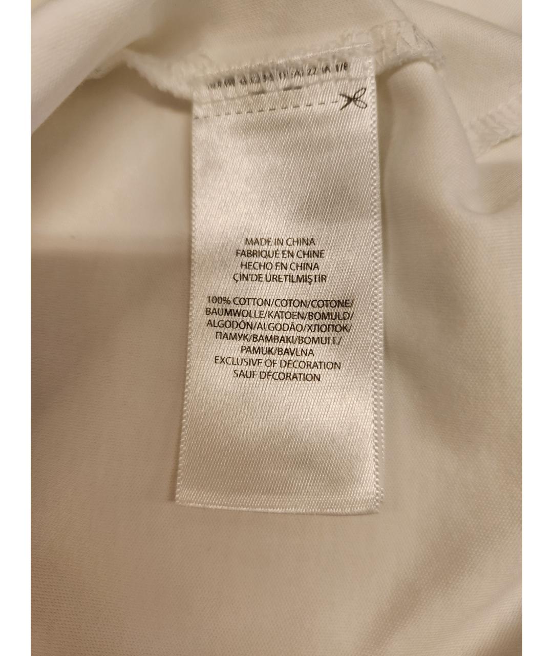 POLO RALPH LAUREN Белое хлопковое поло с коротким рукавом, фото 4