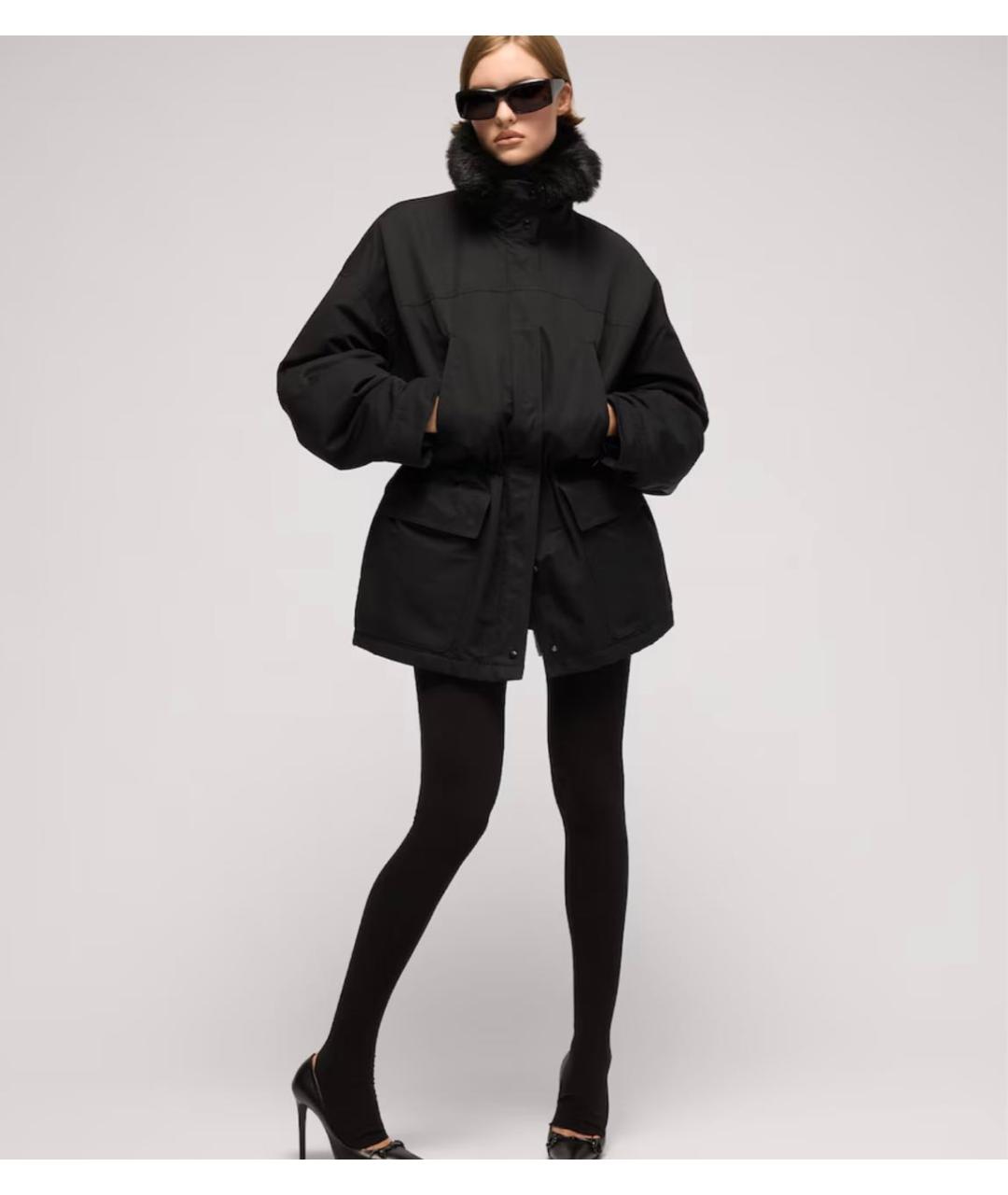 GUCCI Черный хлопковый пуховик, фото 3