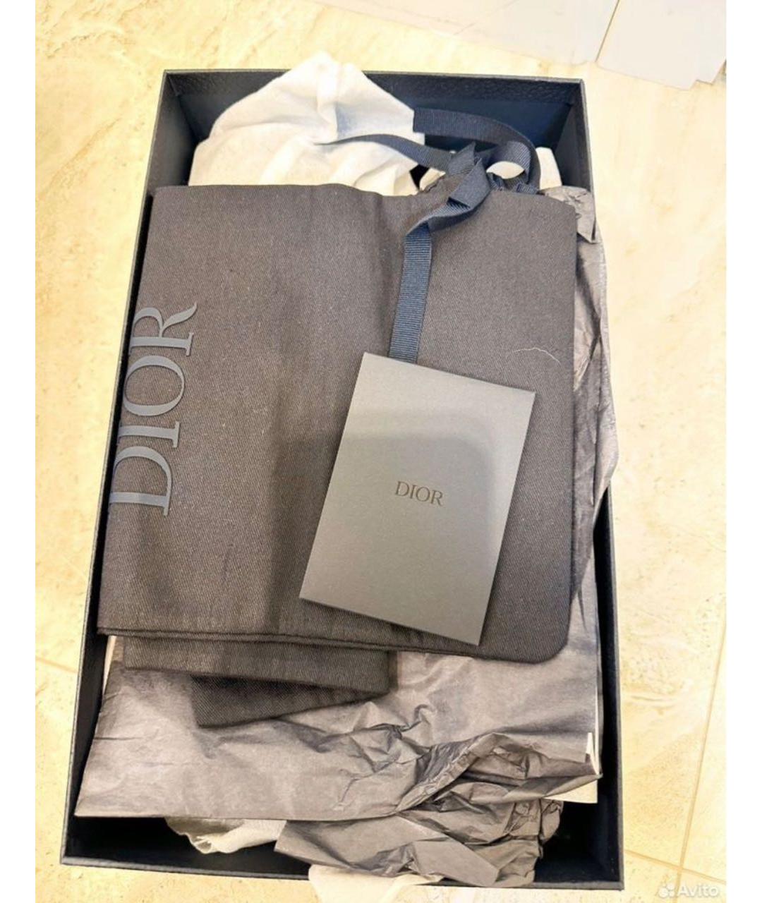 CHRISTIAN DIOR Черные кожаные туфли, фото 6