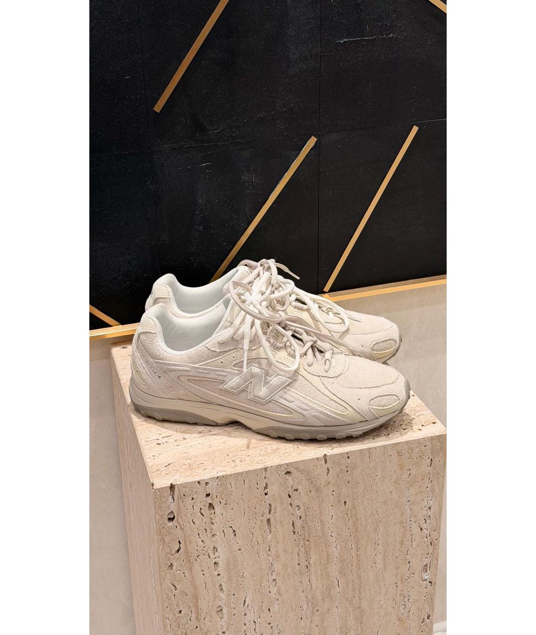 NEW BALANCE Белые замшевые низкие кроссовки / кеды, фото 5