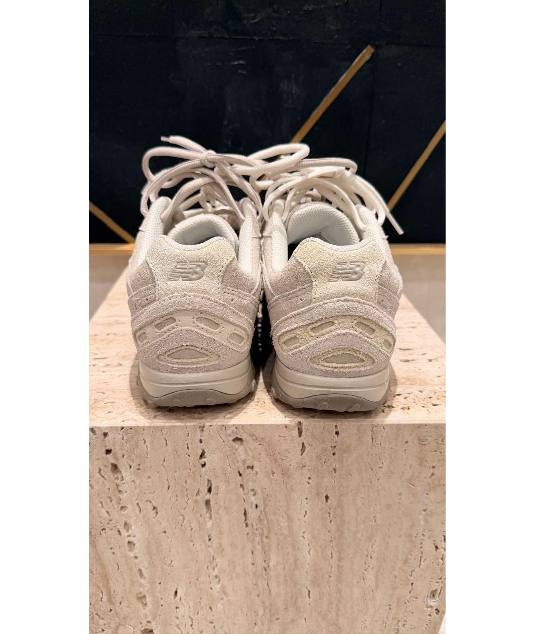 NEW BALANCE Белые замшевые низкие кроссовки / кеды, фото 4