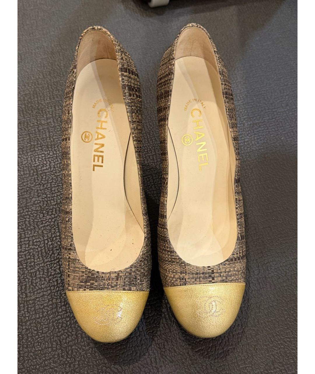 CHANEL Бежевые туфли, фото 3