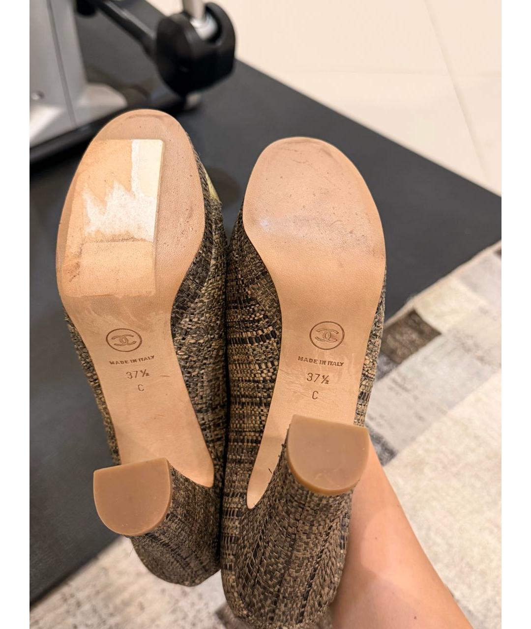 CHANEL Бежевые туфли, фото 5