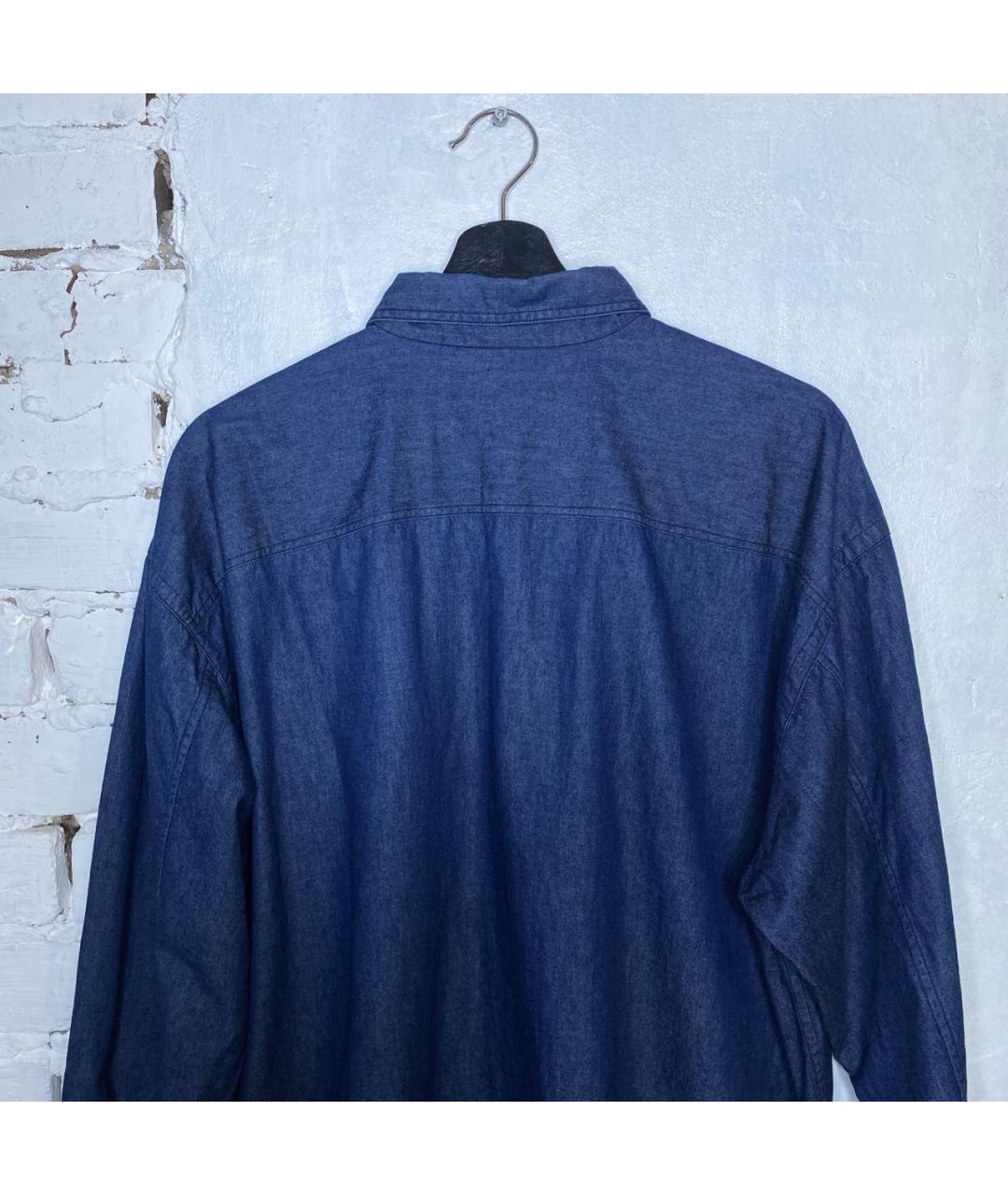 ISSEY MIYAKE Синяя хлопковая кэжуал рубашка, фото 4