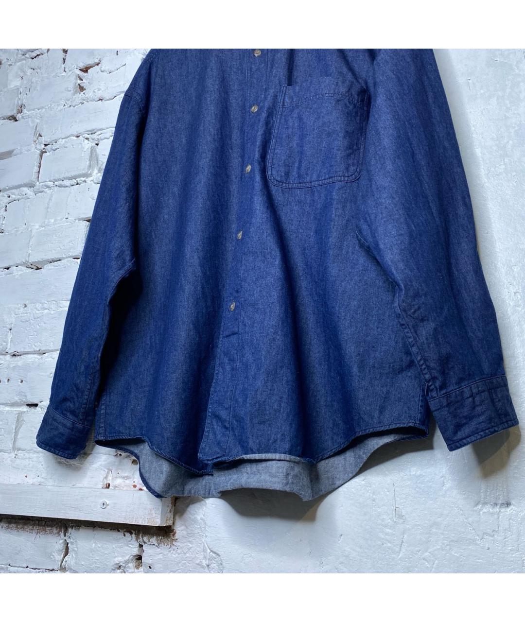 ISSEY MIYAKE Синяя хлопковая кэжуал рубашка, фото 3
