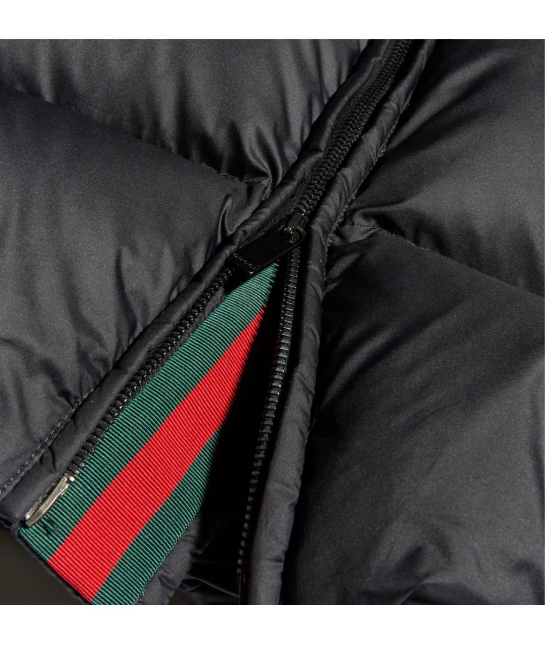 GUCCI Черный полиэстеровый пуховик, фото 6