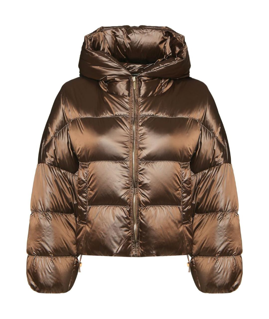 MAX MARA Коричневый пуховик, фото 11