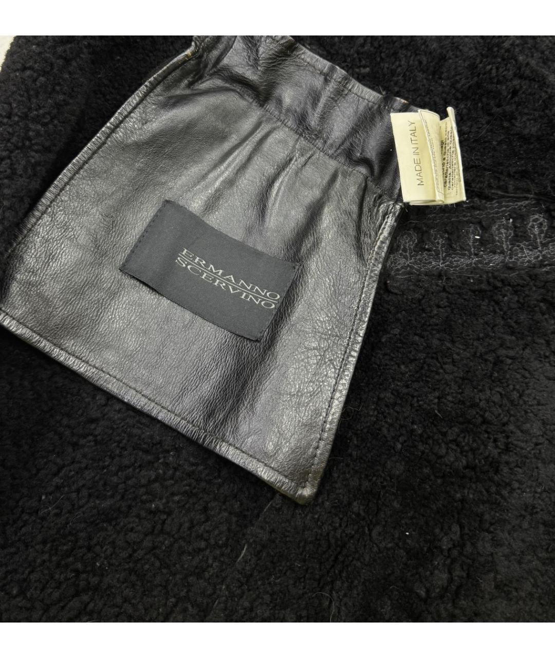ERMANNO SCERVINO Черная меховая дубленка, фото 8
