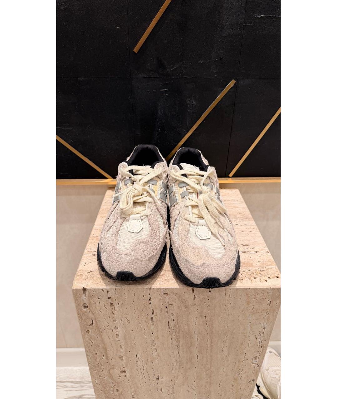 NEW BALANCE Белые замшевые низкие кроссовки / кеды, фото 2