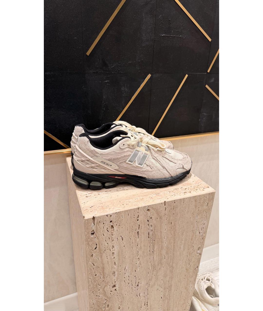 NEW BALANCE Белые замшевые низкие кроссовки / кеды, фото 5