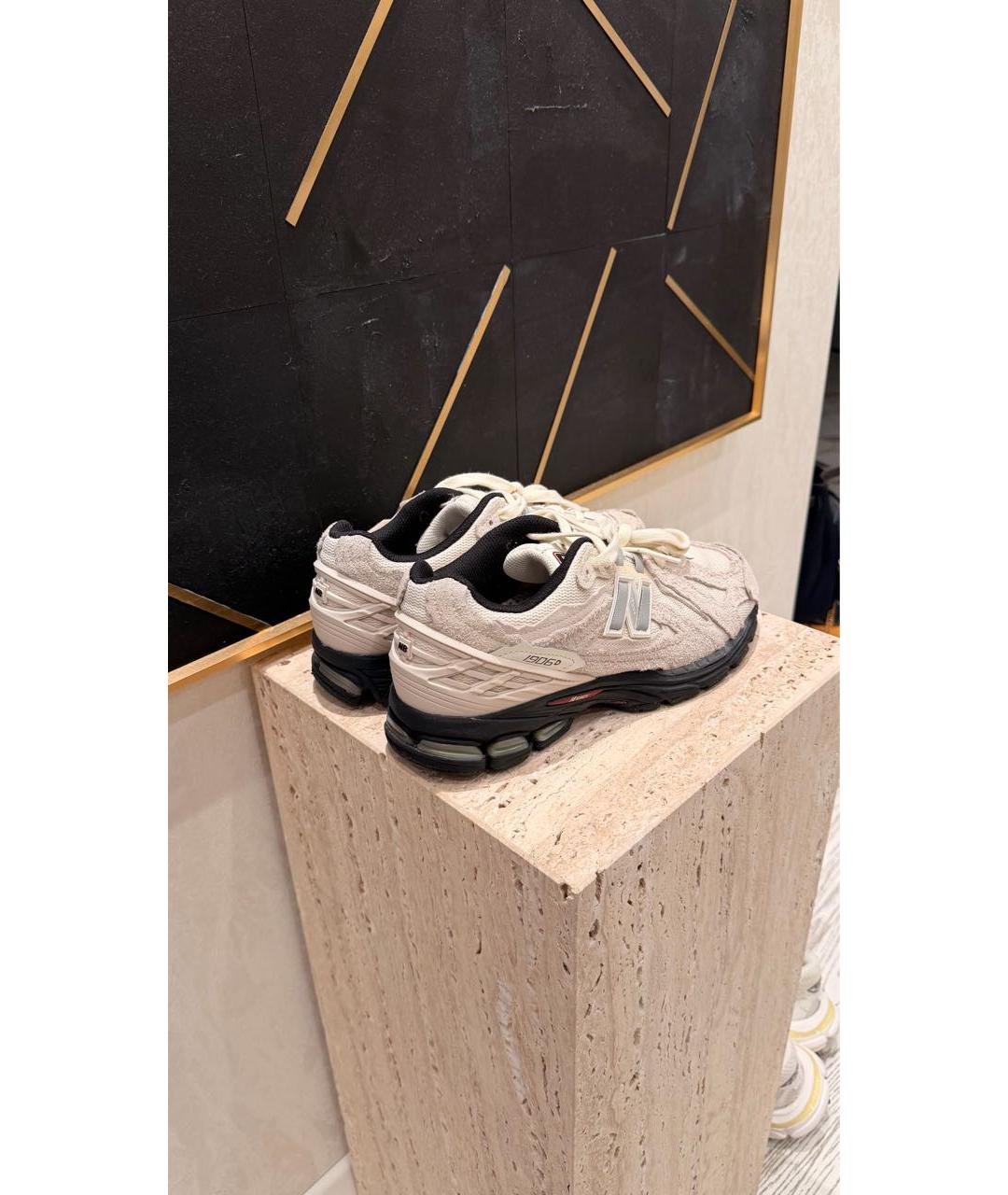NEW BALANCE Белые замшевые низкие кроссовки / кеды, фото 6
