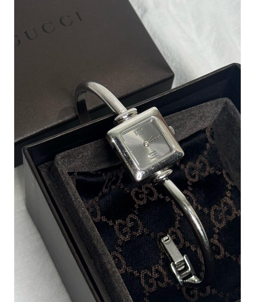 GUCCI Серебряные серебряные часы, фото 6