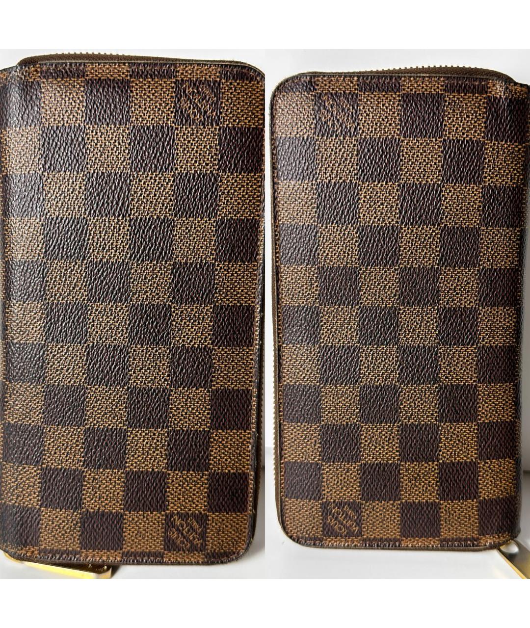 LOUIS VUITTON Коричневый кошелек, фото 6