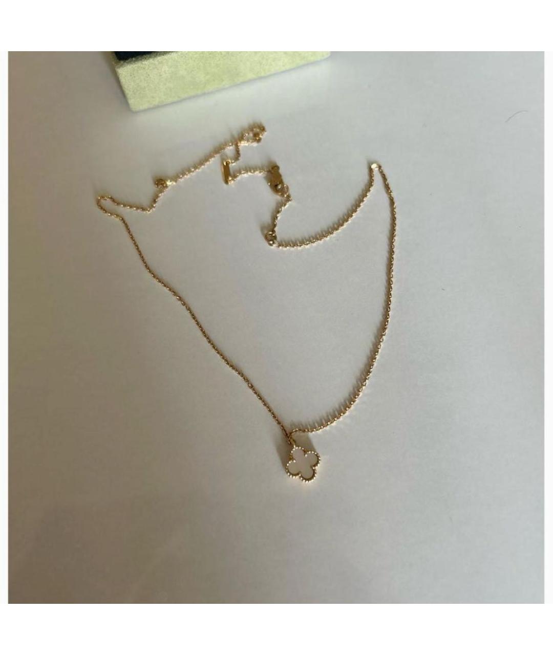 VAN CLEEF & ARPELS Бежевое колье из желтого золота, фото 2